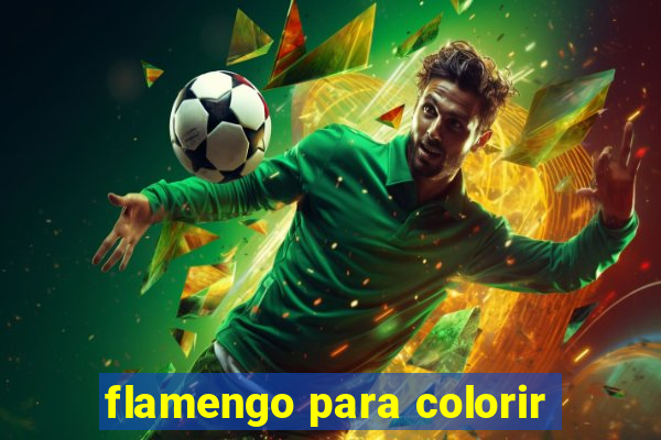 flamengo para colorir