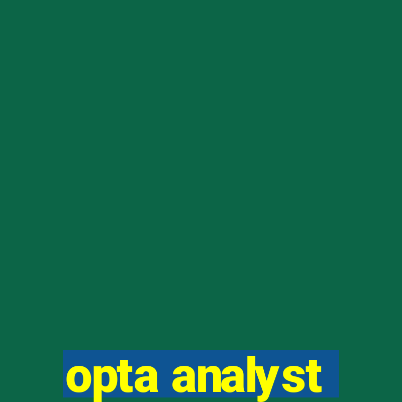 opta analyst