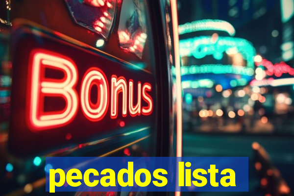 pecados lista