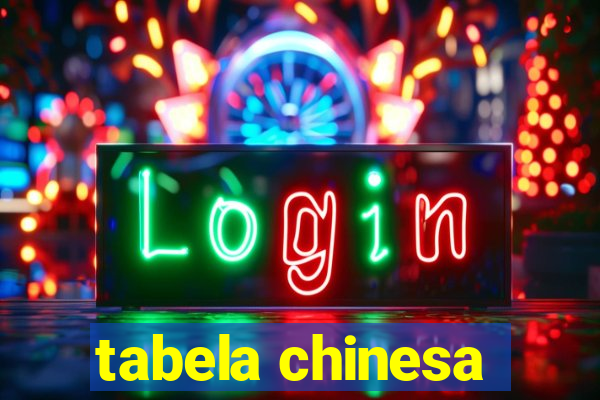 tabela chinesa