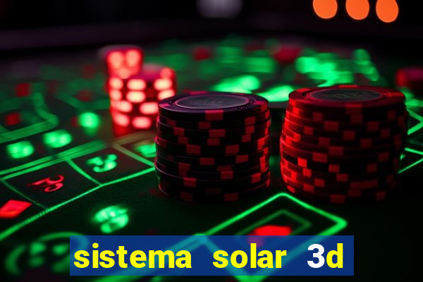 sistema solar 3d em movimento